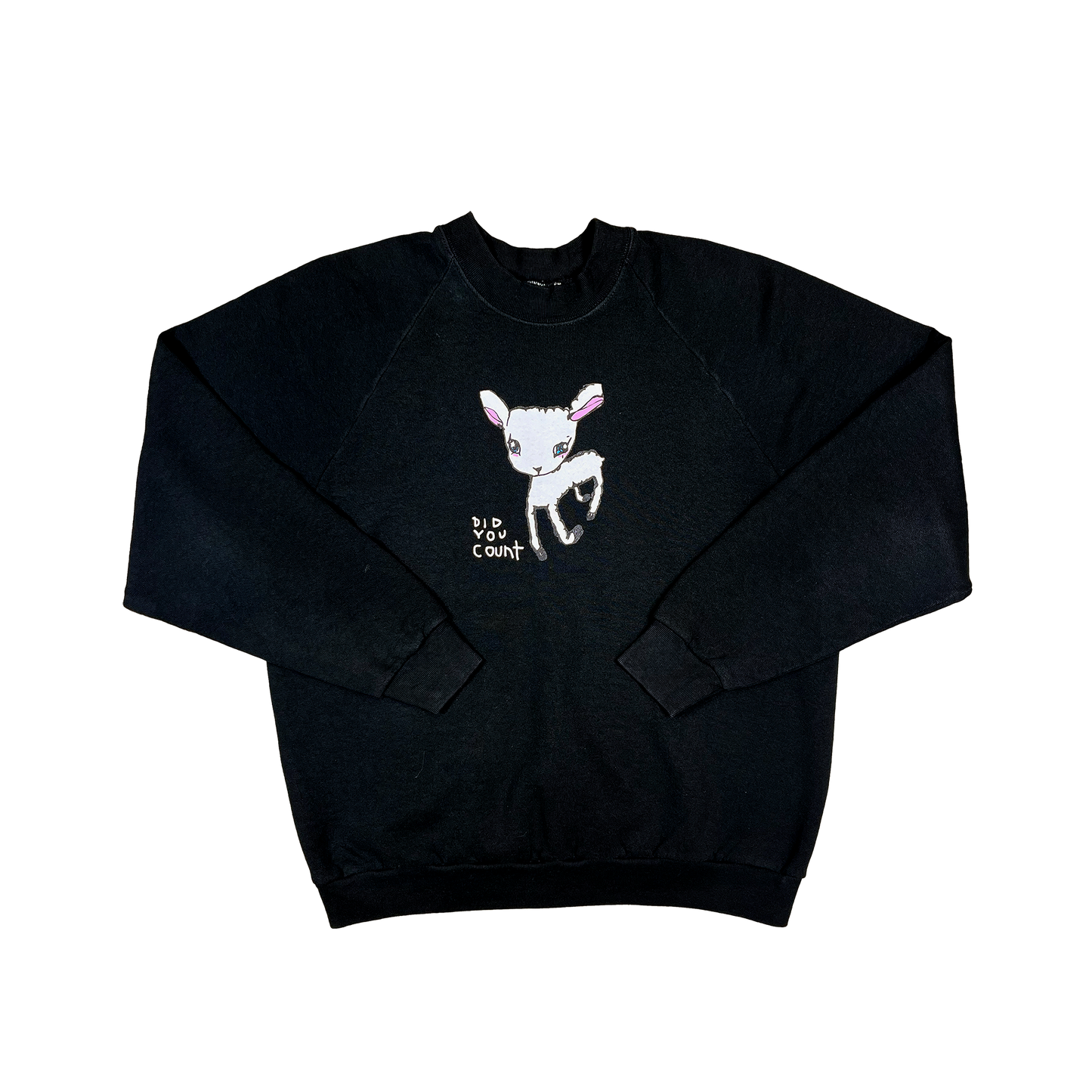 VINTAGE SLEEPY SHOOP CREWNECK SWEATSHIRT - BLACK