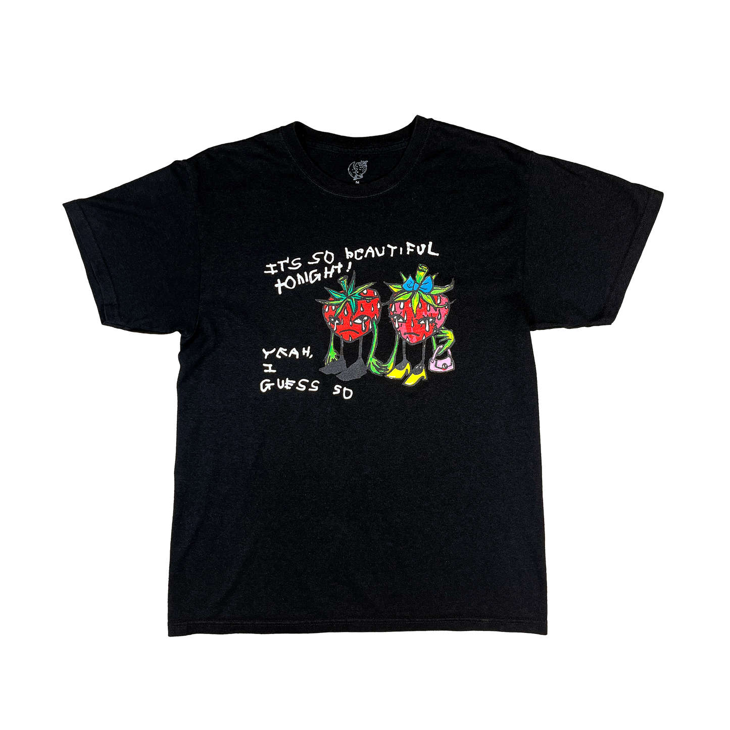 VINTAGE STRAWBABIEZ TEE SHIRT - BLACK