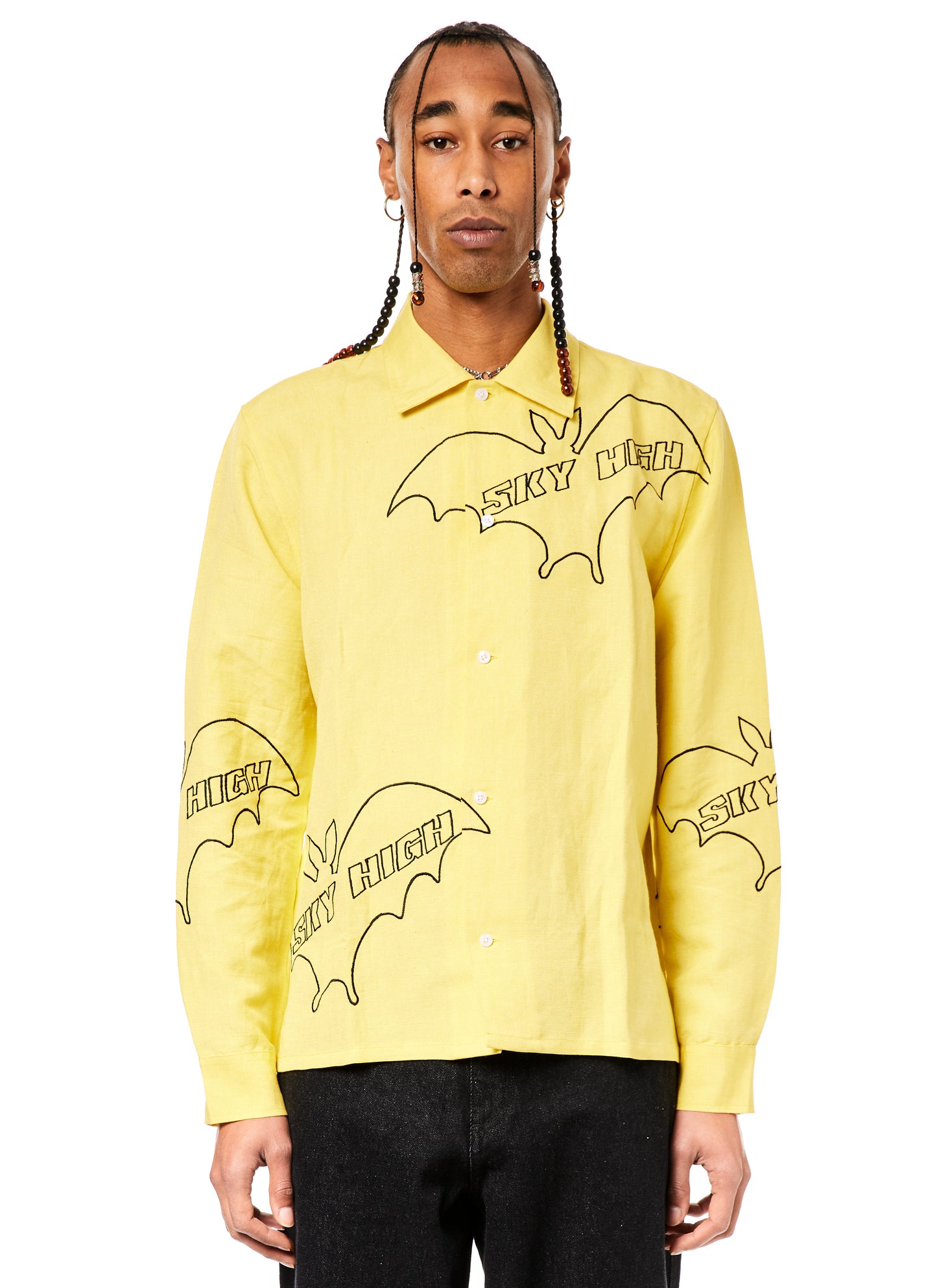 Sky High Bat Embroidered Shirt