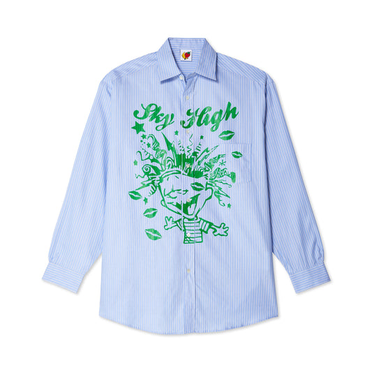 Mindblown Print Button Down Shirt