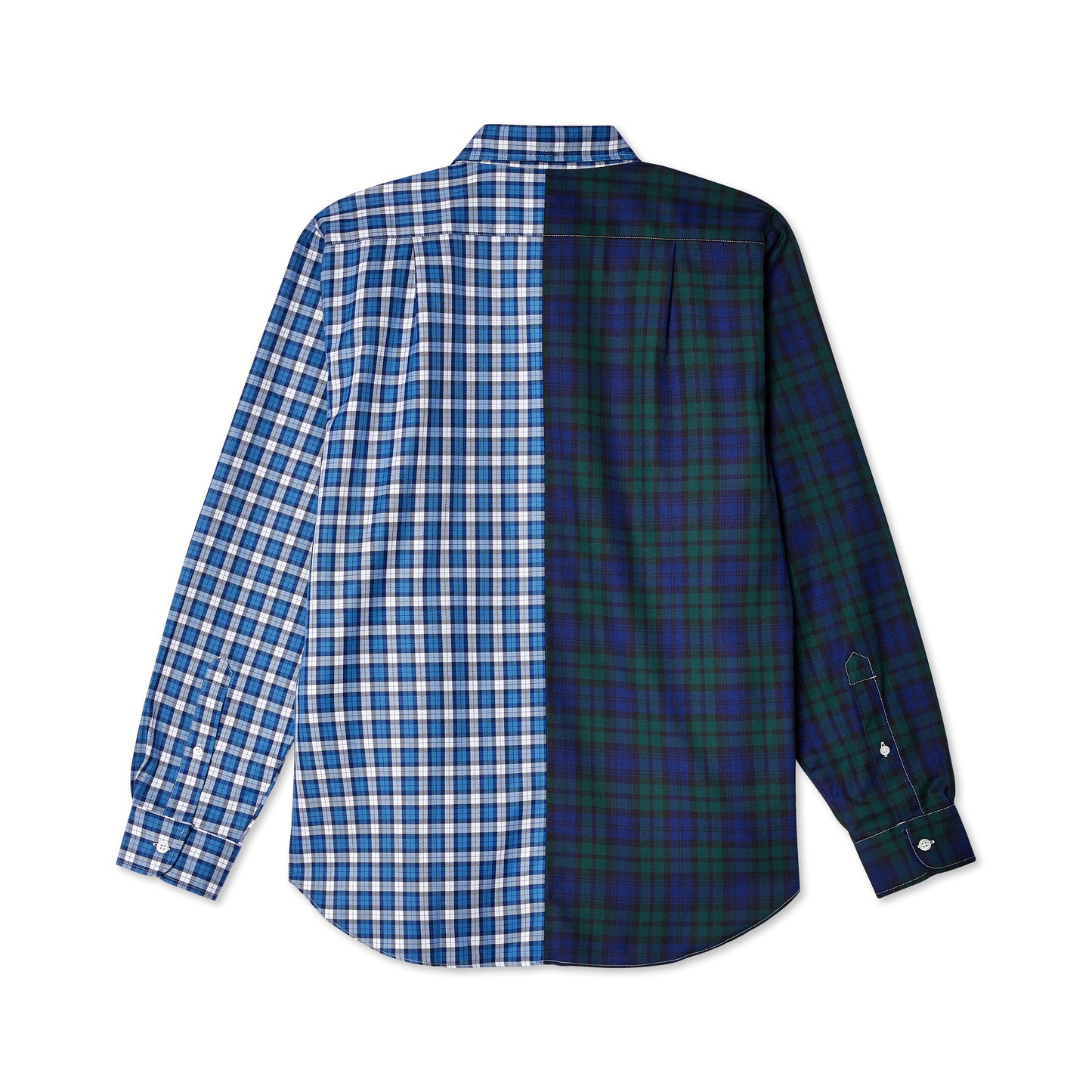 Split Tartan Button Down Shirt