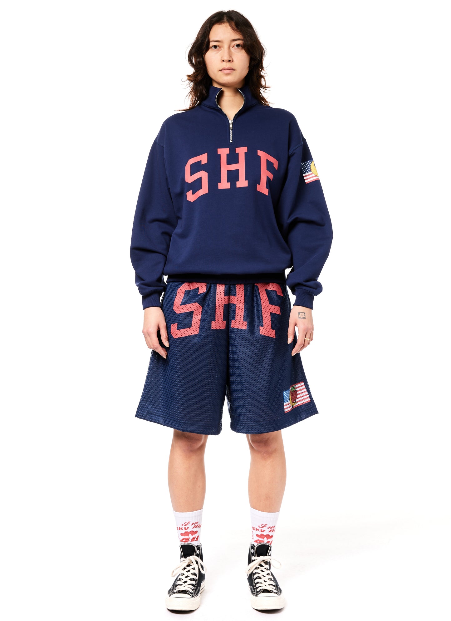 SHF 1/4 ZIP SWEATER KNIT