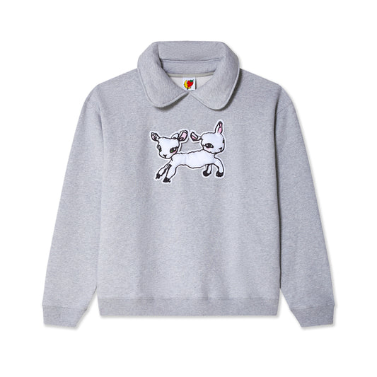 Padded Collar Crewneck