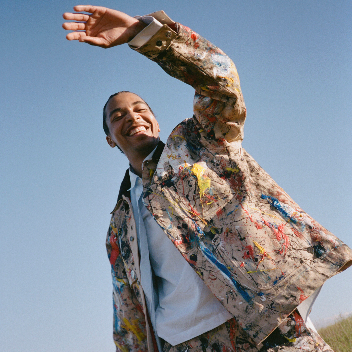 Hand Painted Canvas Chore Coat