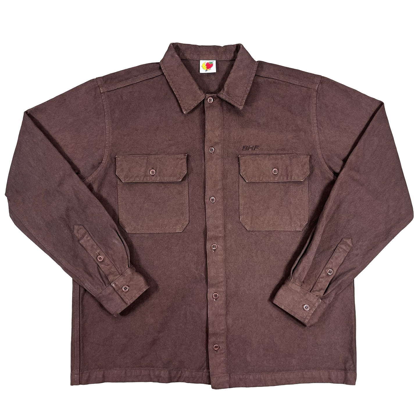 Canvas Work Overshirt - Brown