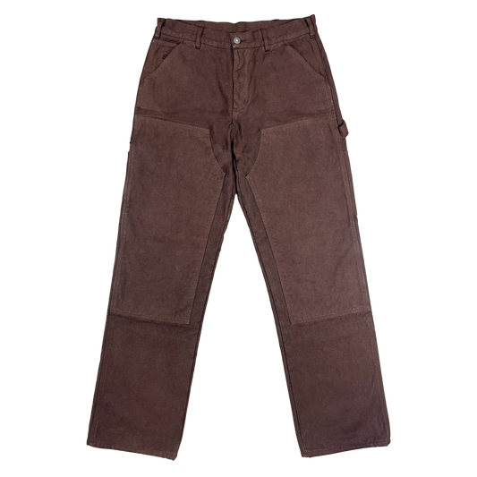 FLANNEL LINED CANVAS DOUBLE KNEE PANTS