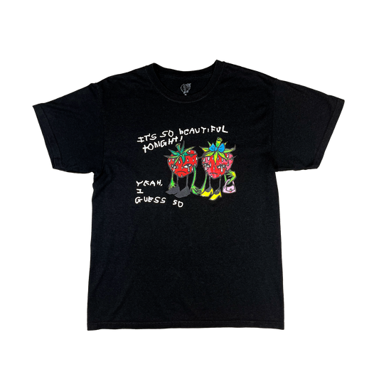 VINTAGE STRAWBABIEZ TEE SHIRT - BLACK