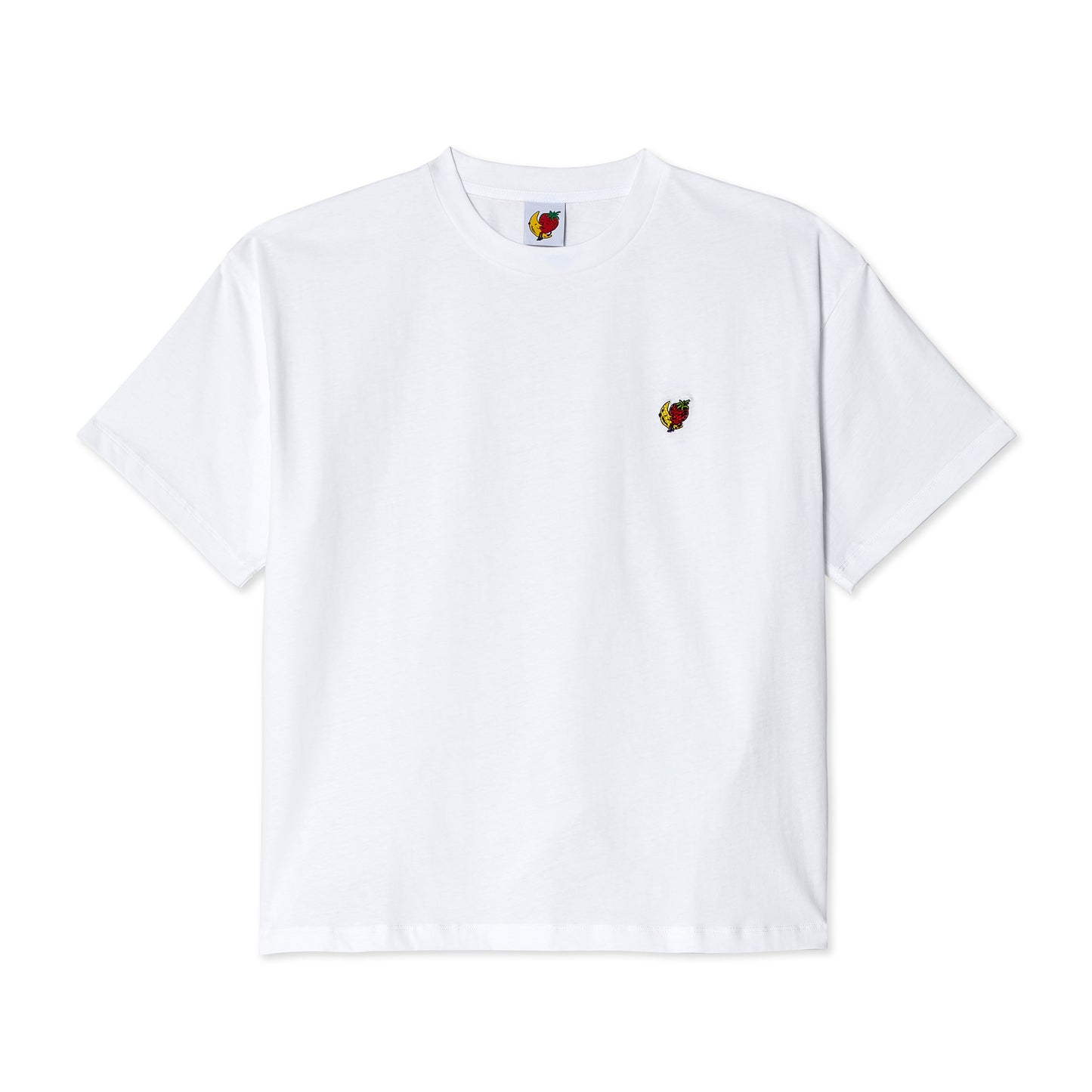 Strawberry Moon Perennial T-Shirt Knit - White