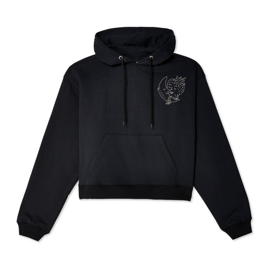 BEDAZZLED HOODIE KNIT - BLACK