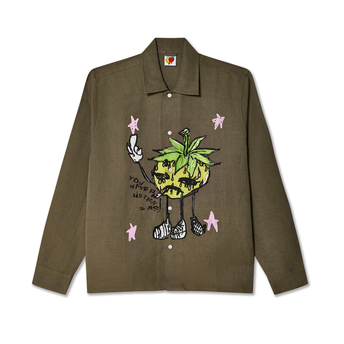 Smoke Strawbabies Embroidered Shirt