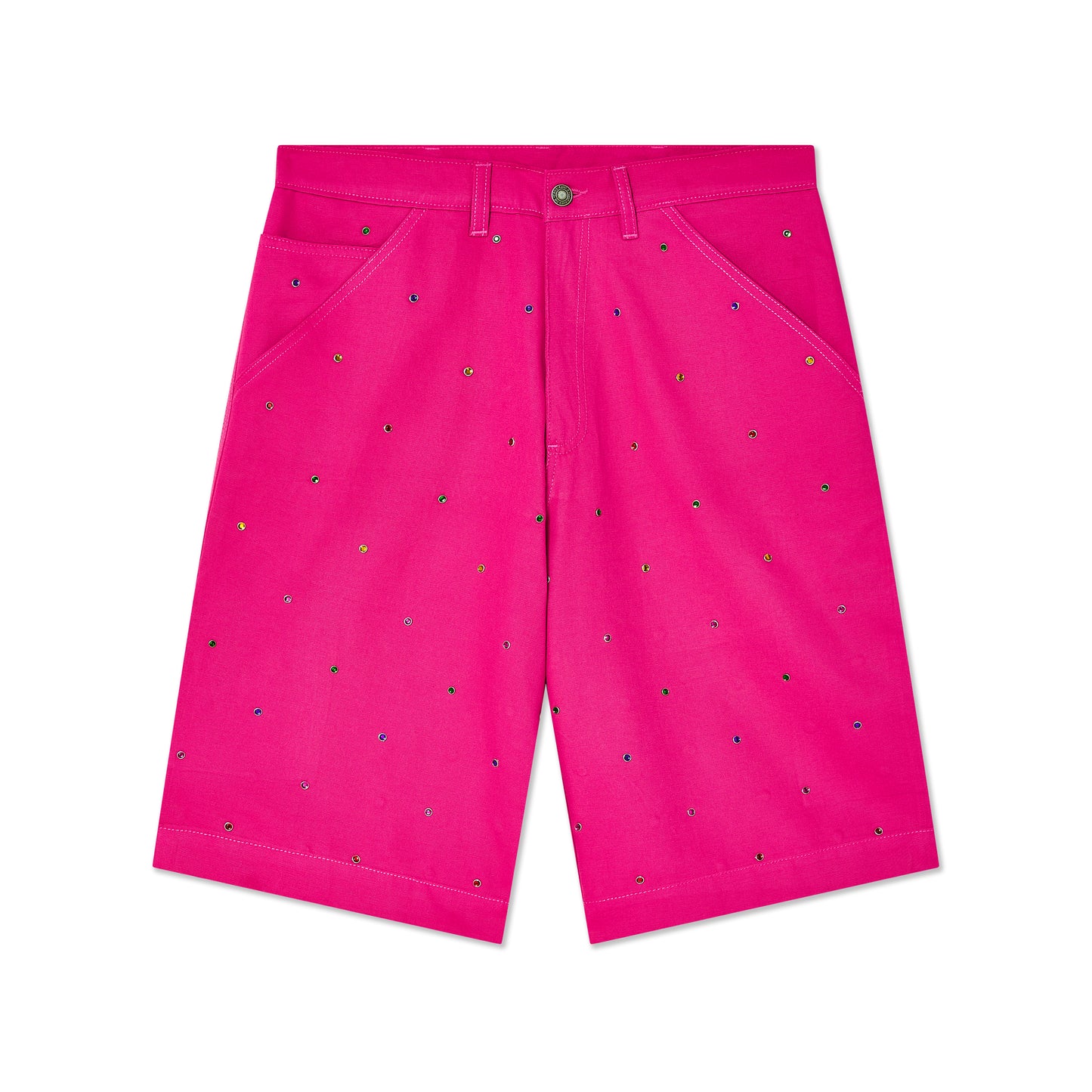 Studded Work Shorts Woven
