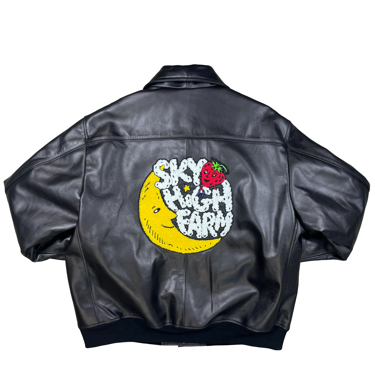 Logo Jacket Leather