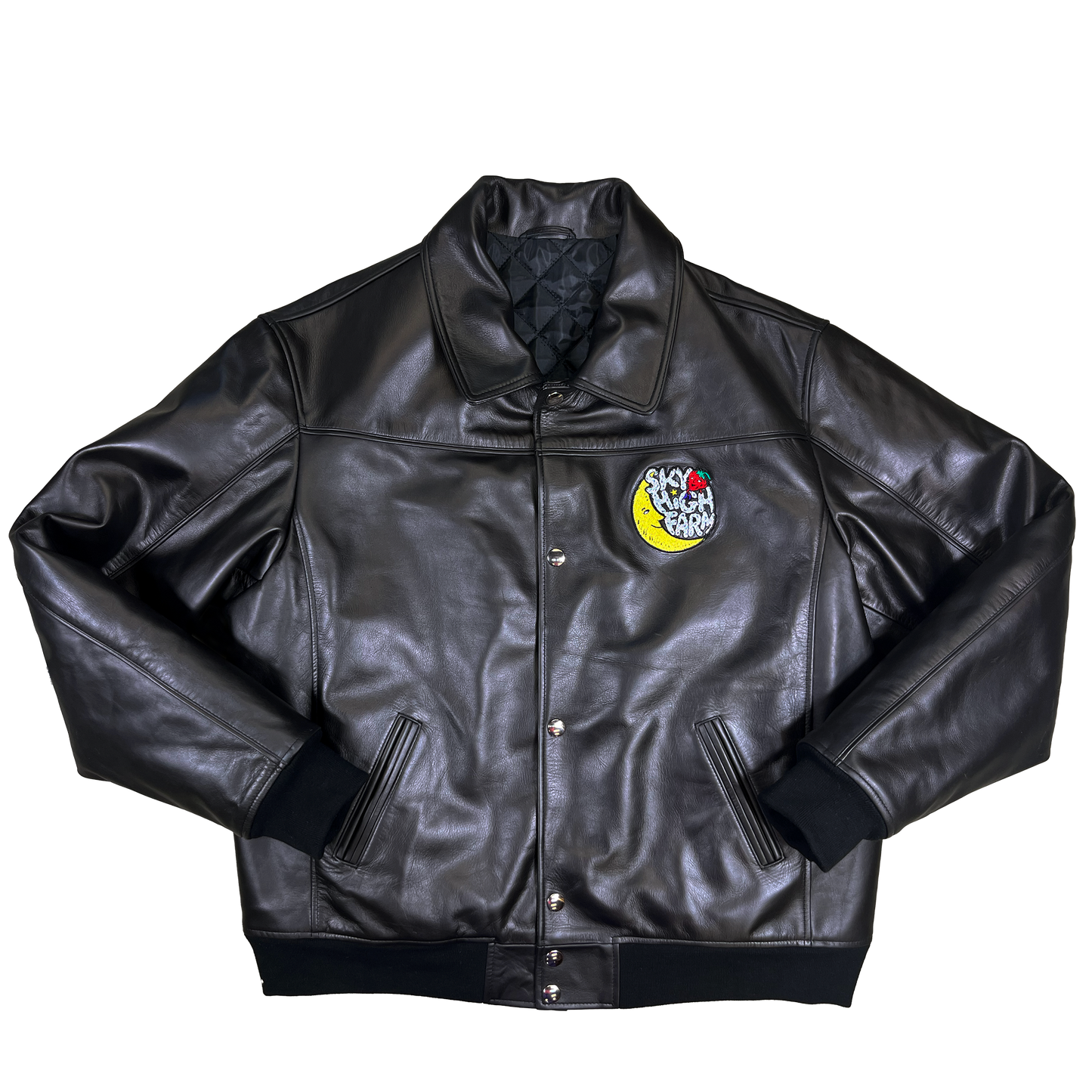 Logo Jacket Leather