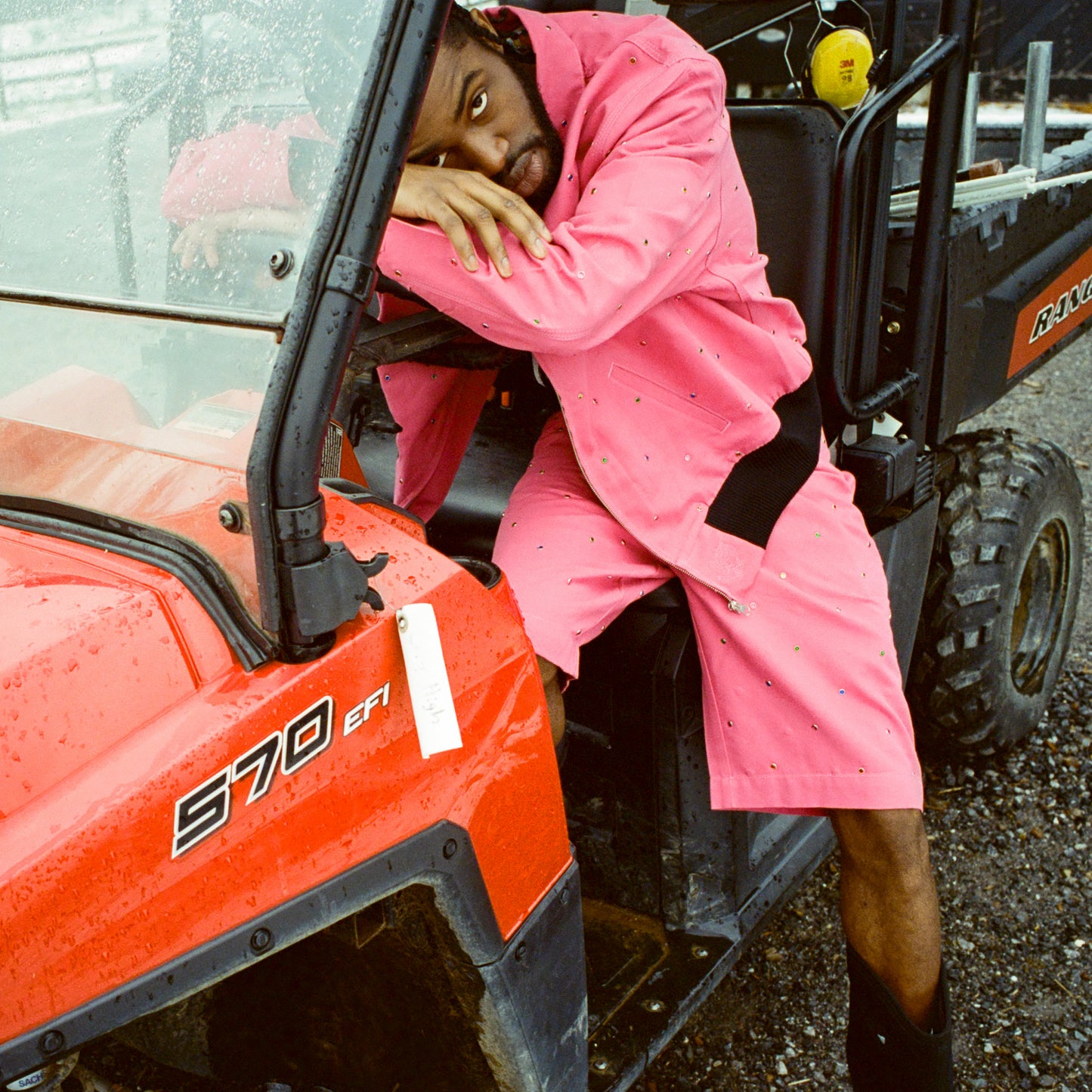 Studded Work Jacket Woven