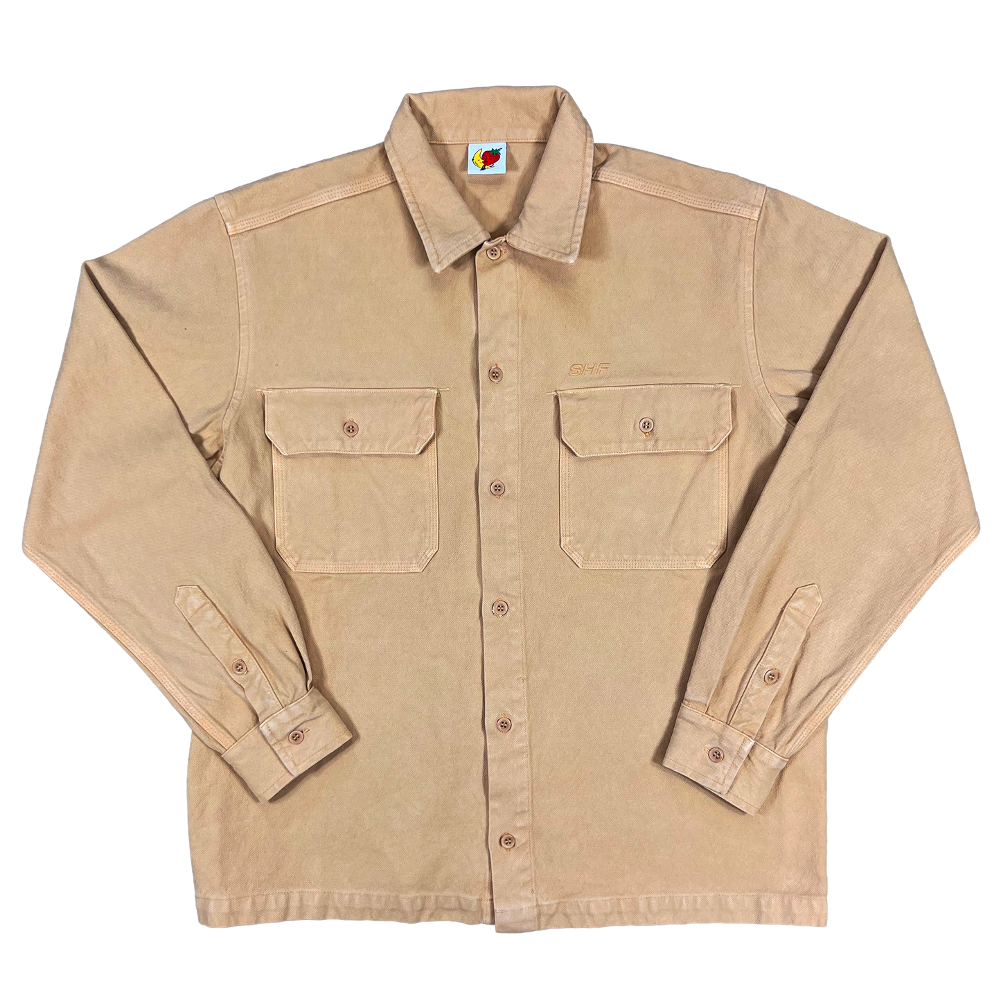 Canvas Work Overshirt - Beige